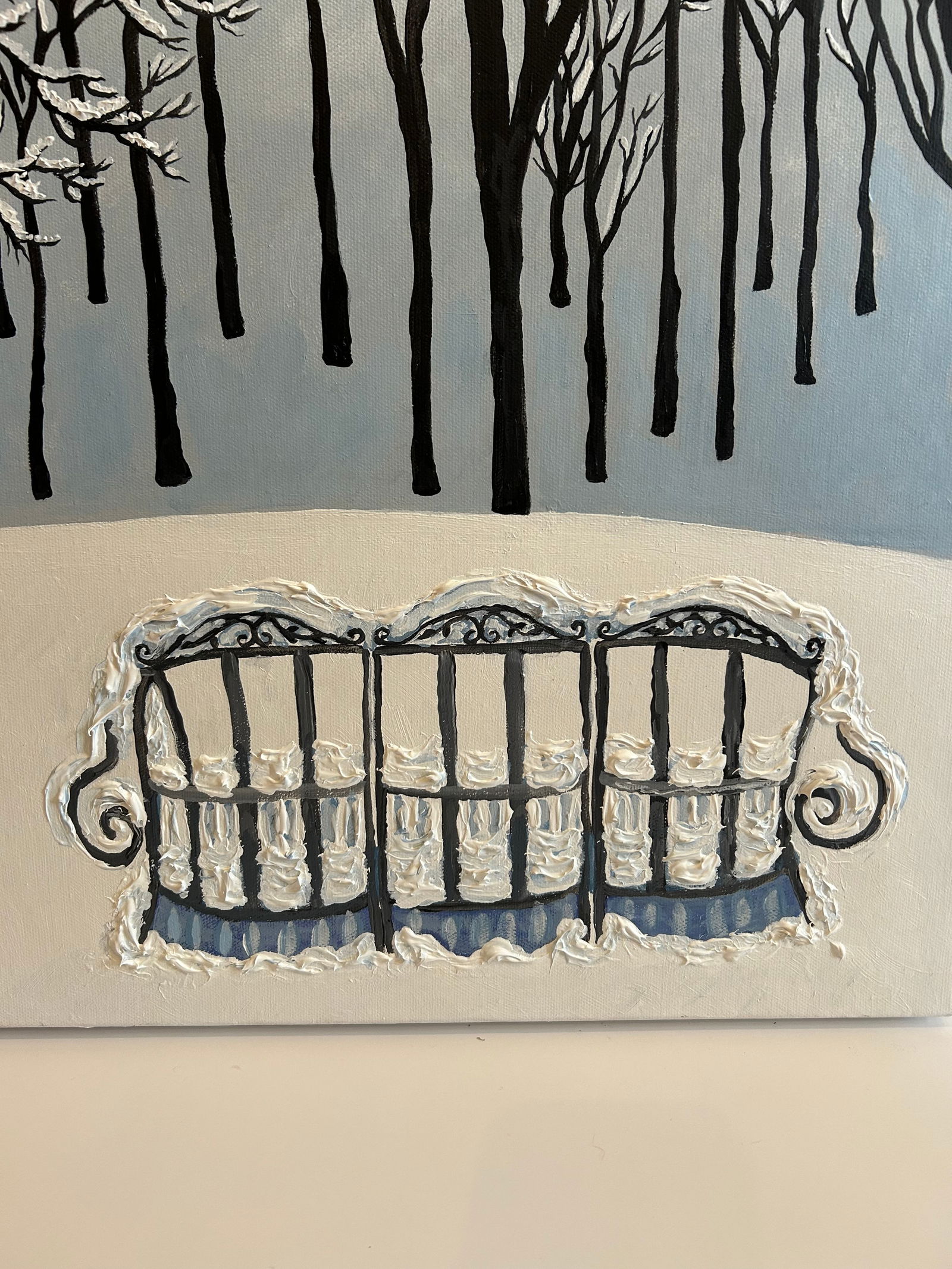 Deep Snow Original Painting on Canvas - 3