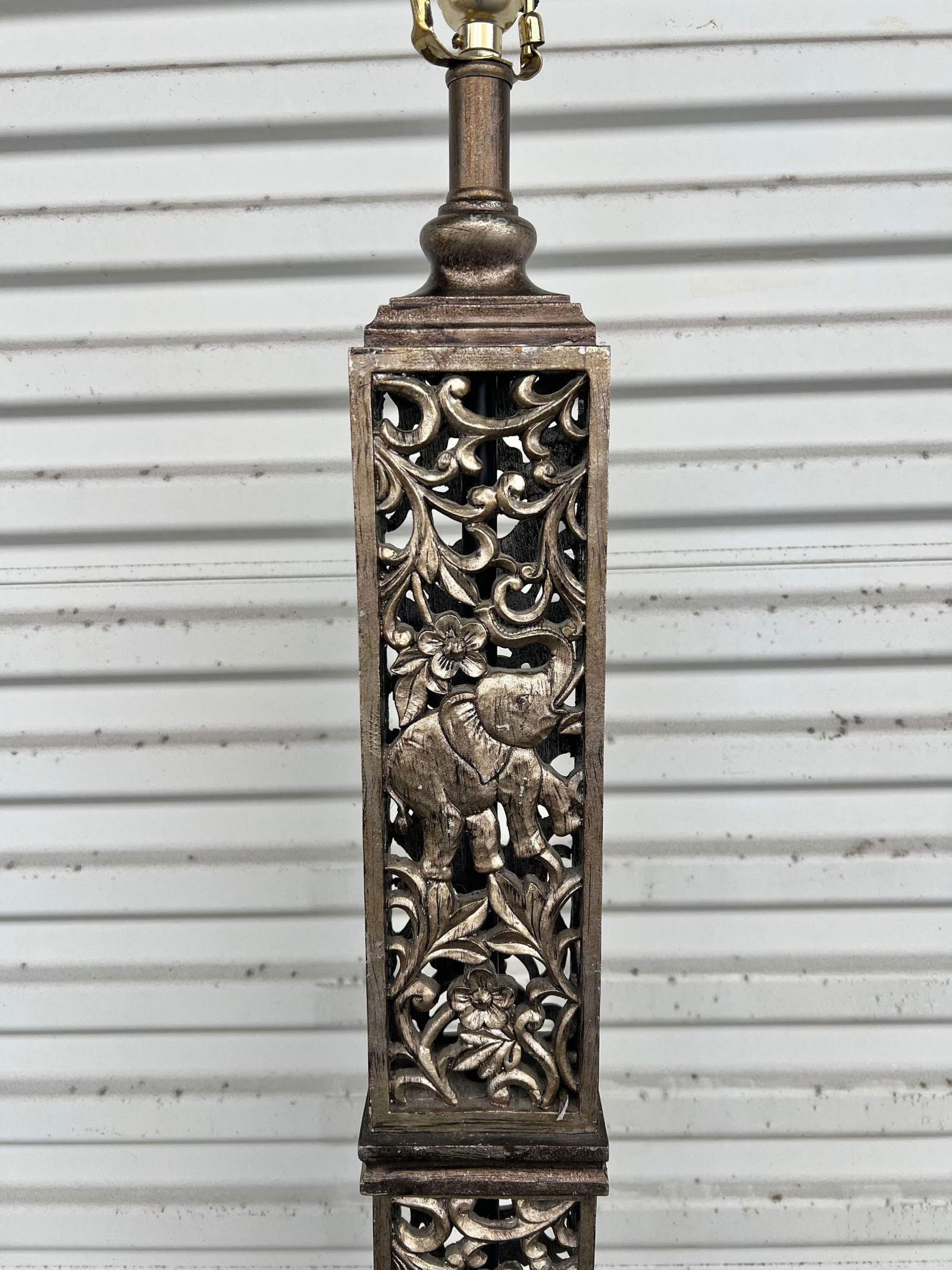 1990s Tall Floor Lamps With Elephants - a Pair - 4