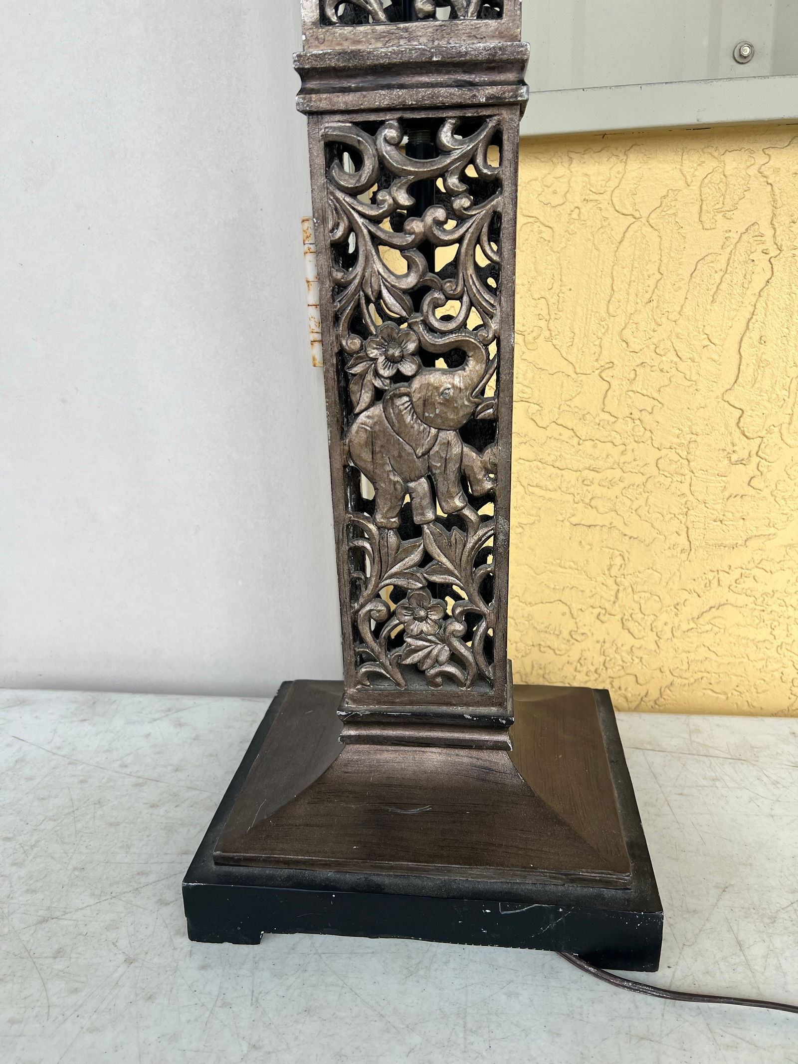 1990s Tall Floor Lamps With Elephants - a Pair - 6