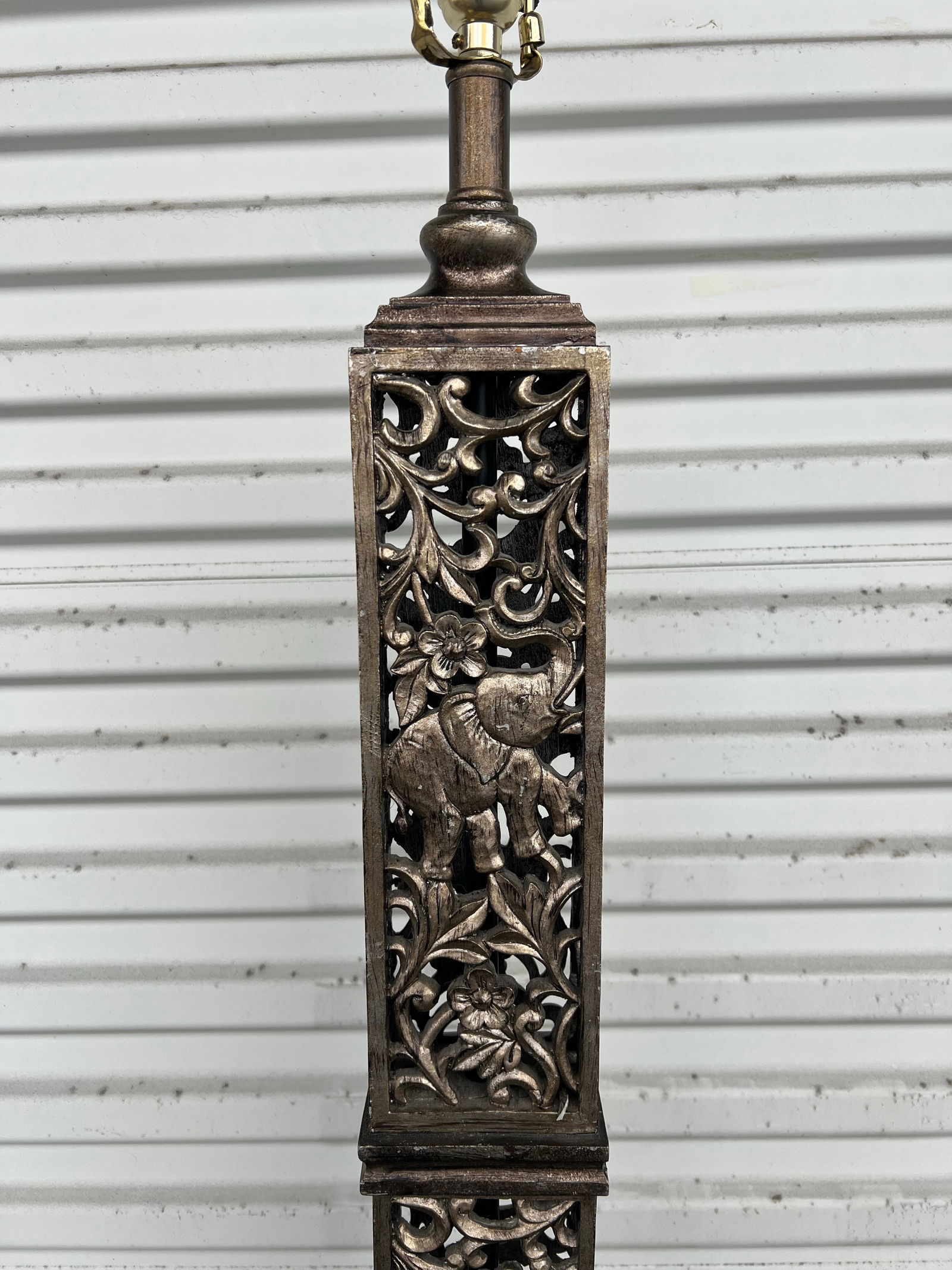 1990s Tall Floor Lamps With Elephants - a Pair - 8