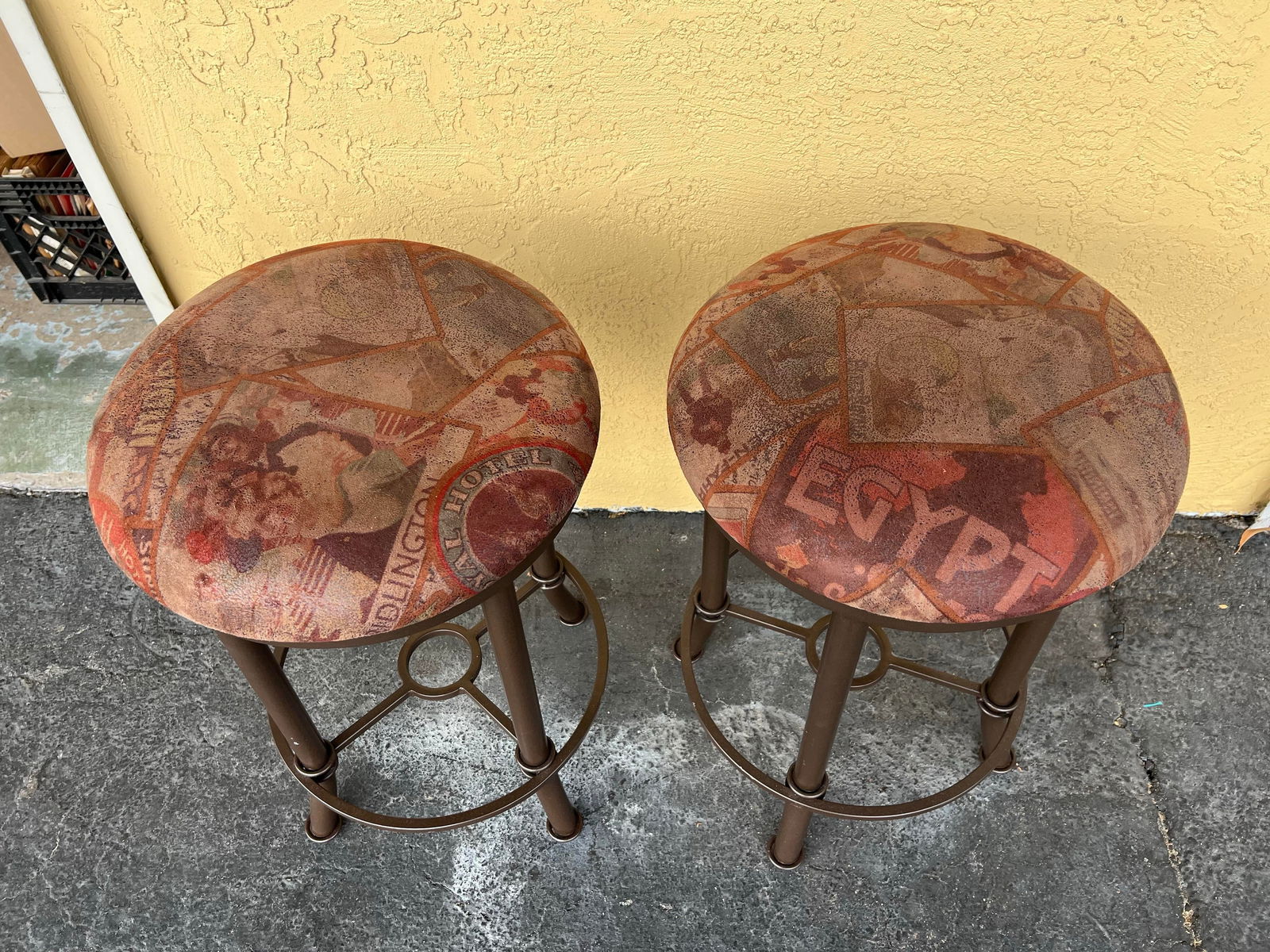 Vintage Counter Stools 25" - Set of 2 - 3