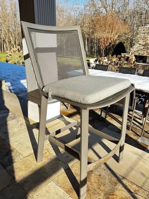 Set of 7 Brown Jordan Outdoor Bar Stools - 10