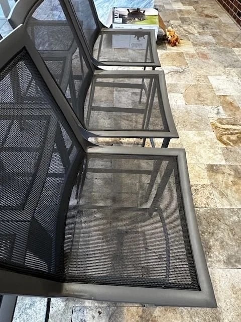 Set of 7 Brown Jordan Outdoor Bar Stools - 2