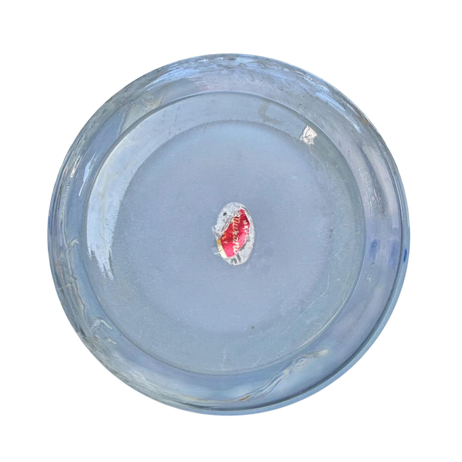 Murano Scavo Art Glass Amphora Vase With Cobalt Blue Handles - 13