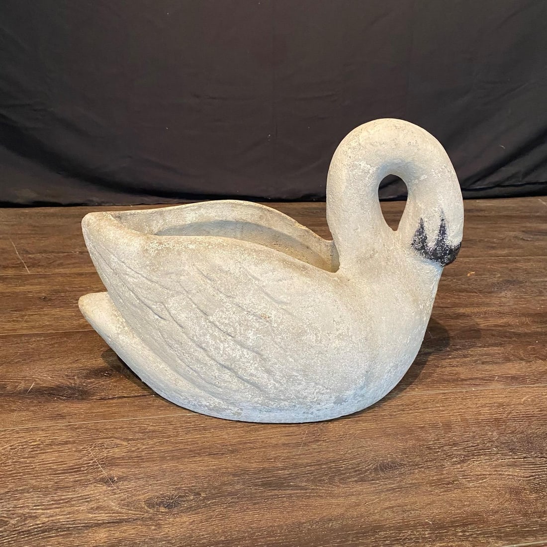 Antique French Swan Garden Planters Cast Stone -a Pair - 4