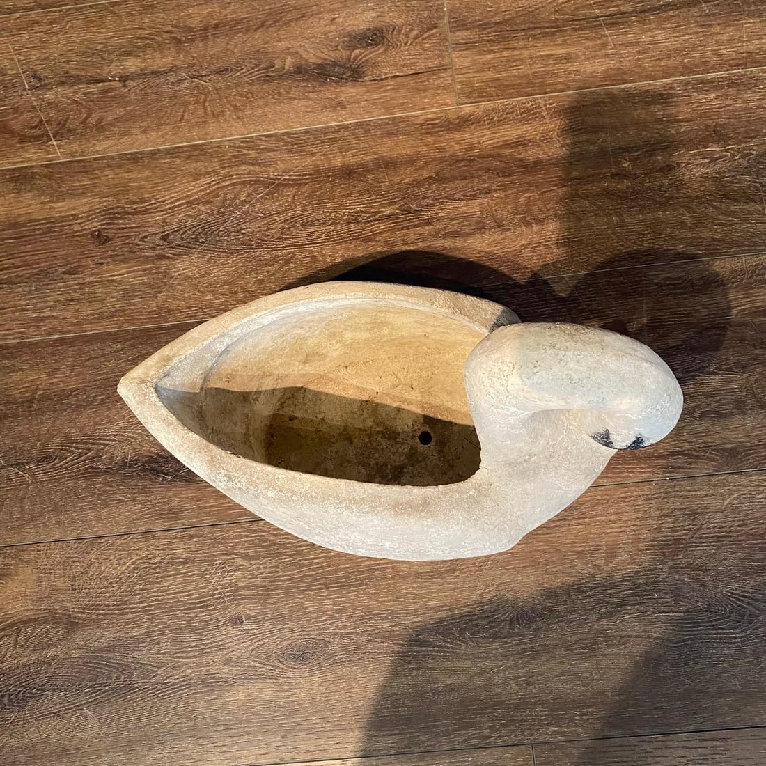 Antique French Swan Garden Planters Cast Stone -a Pair - 5