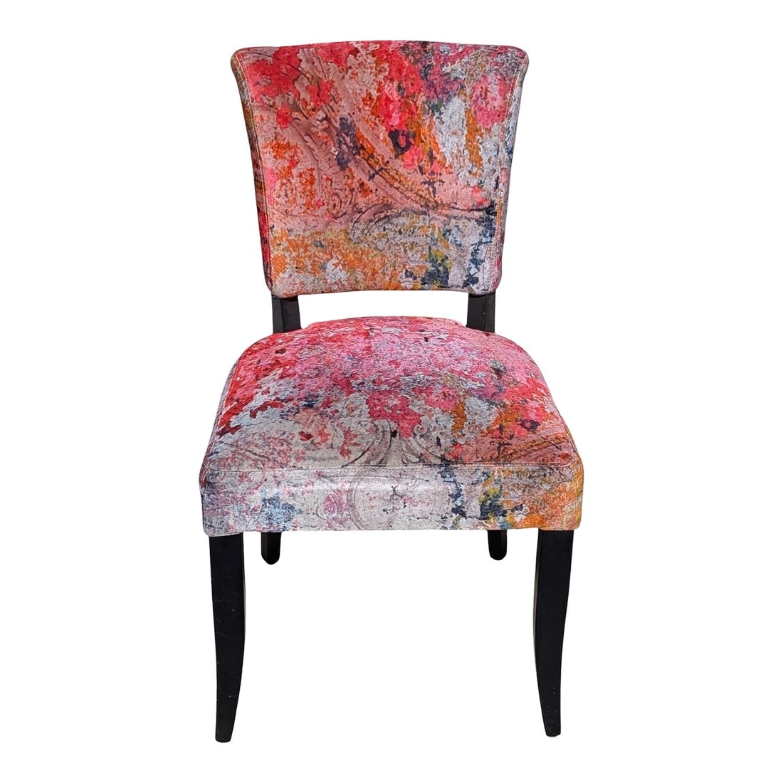 Mimi Dining Chair in Faded & Graded Velvet by Timothy Oulton: The Mimi dining chair is a reinvention of a classic 1940s French dining chair with stud detailing and tapered wooden legs. This luxurious, classic style has a gently flared back and padded seat for