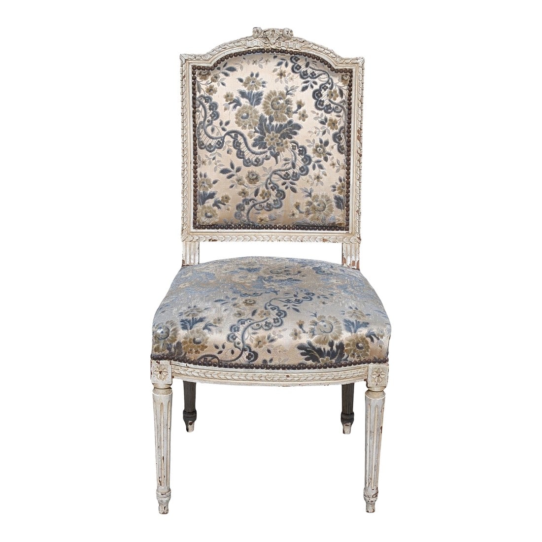 Vintage Shabby Chic Upholstered Dining Chair by Rachel Ashwell: Incredible shabby chic dining chair by Rachel Ashwell. We consider this to be more of a statement piece than a every day chair, but that's up to you to decide! Condition: Alterations: Original