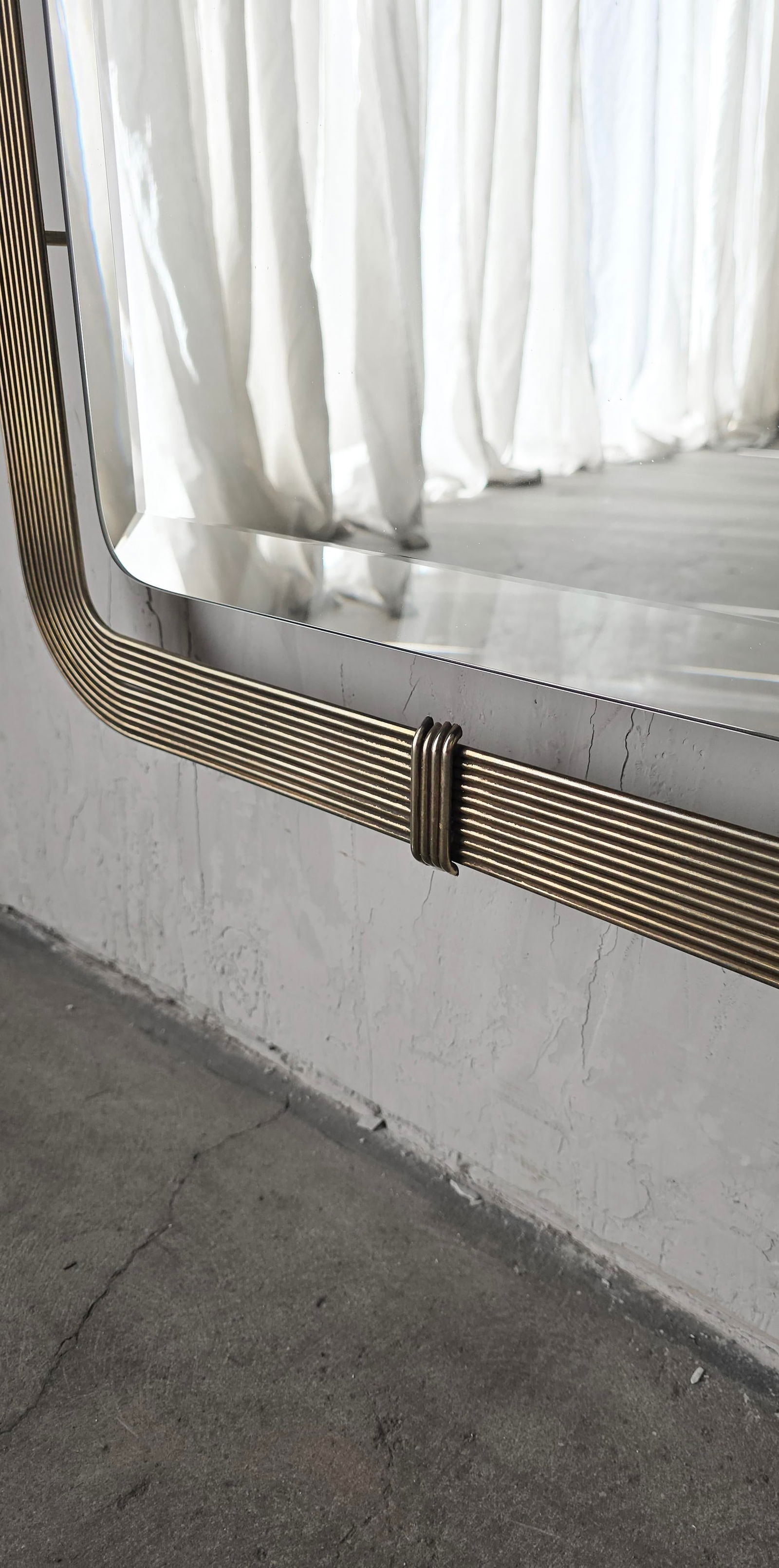 Rare Mid Century Wall Mirror by Curtis Jere - 7