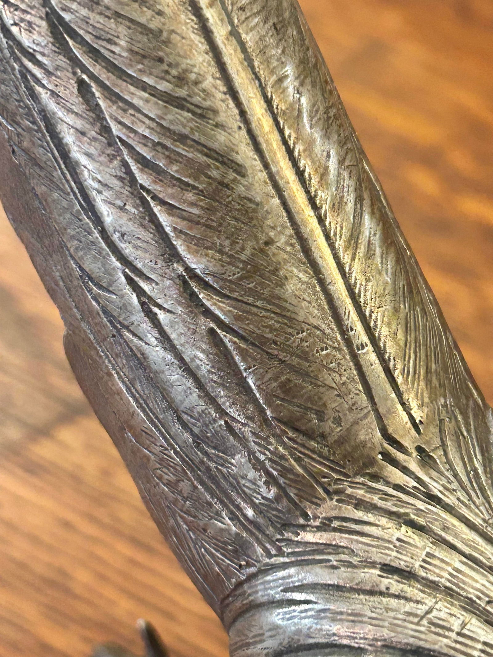 Early 20th Century Large German Silver Plated Pheasant Sculptures With Hinged Wings - A Pair - 9