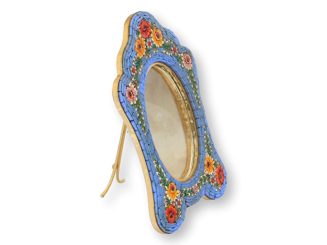 Rare Large Midcentury Italian Micromosaic Picture Frame for Neiman Marcus - 2