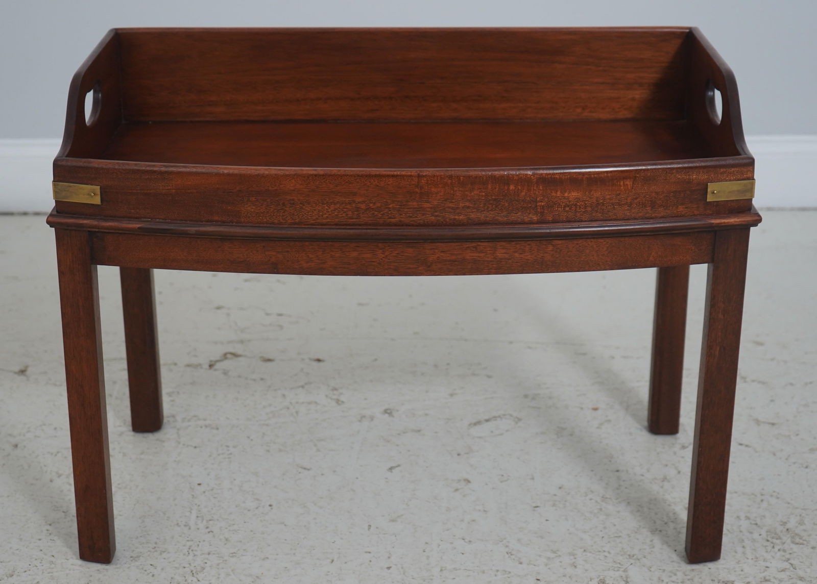 English Campaign Style Mahogany Coffee Table - 2