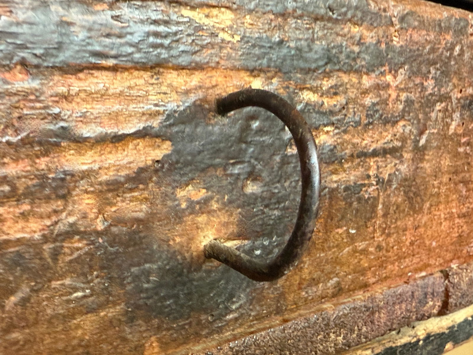 18th Century Large Solid Wood Walnut Console Table With Six Drawers - 16