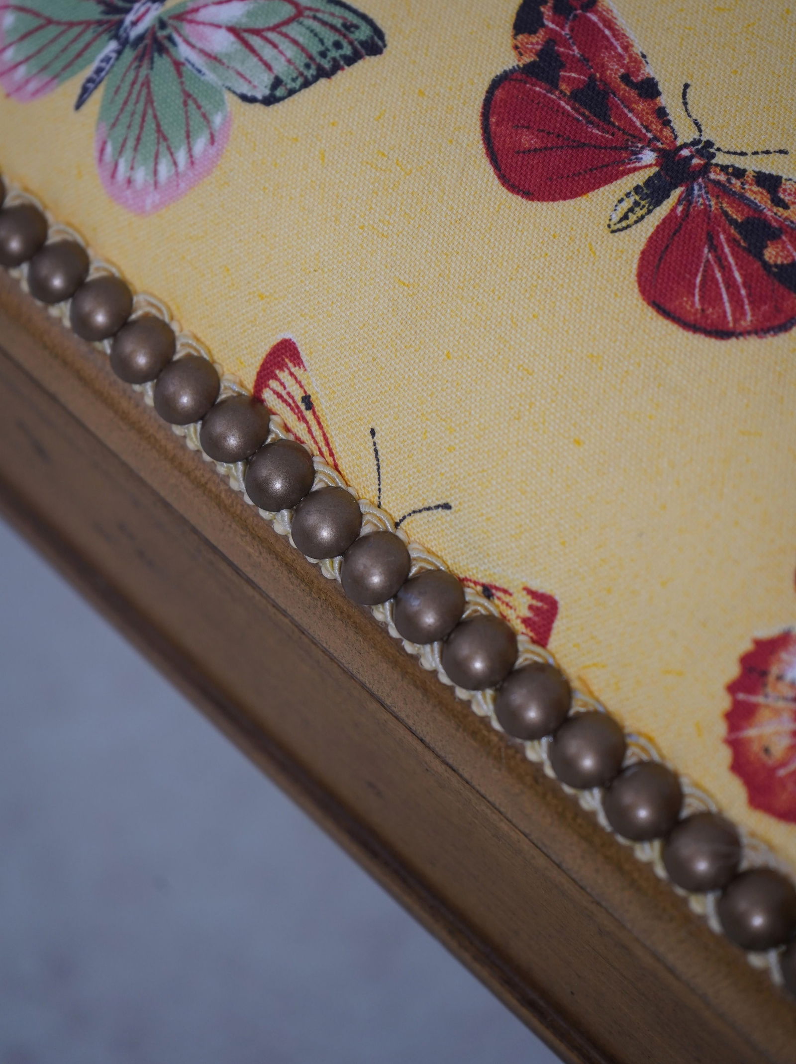 French Louis XVI Cane Side Window Bench - 10