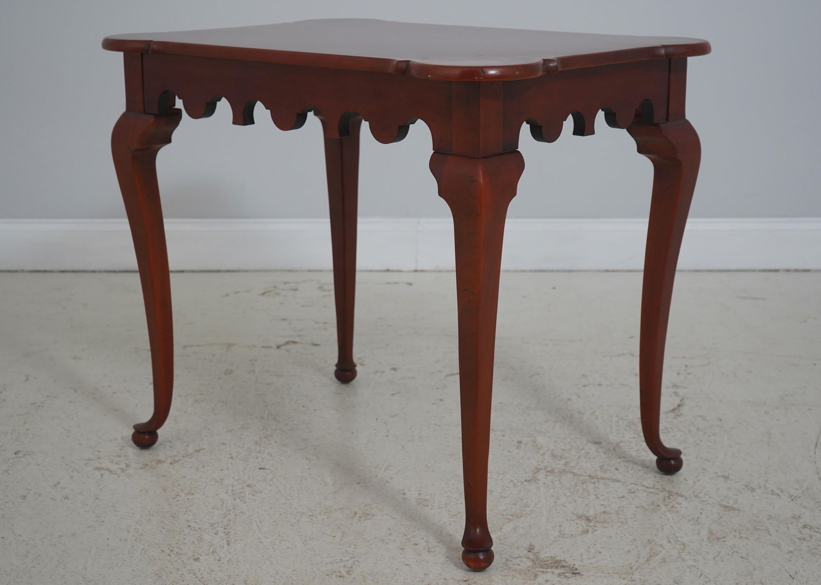 Kindel Chimney Hill Cherry Scalloped Top Tea Table - 2