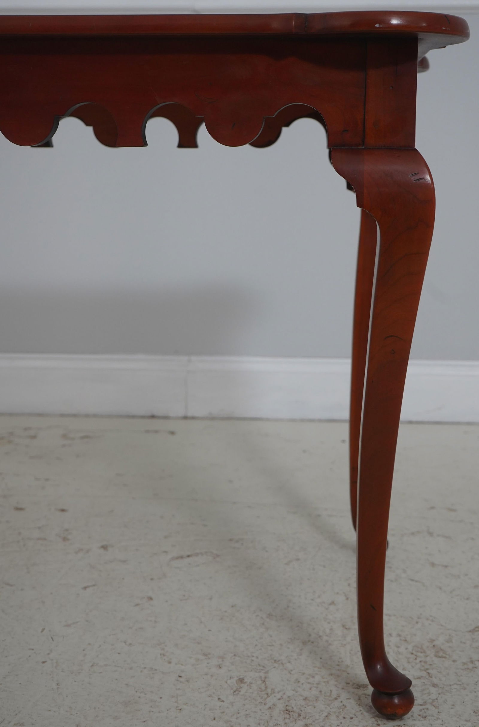 Kindel Chimney Hill Cherry Scalloped Top Tea Table - 4