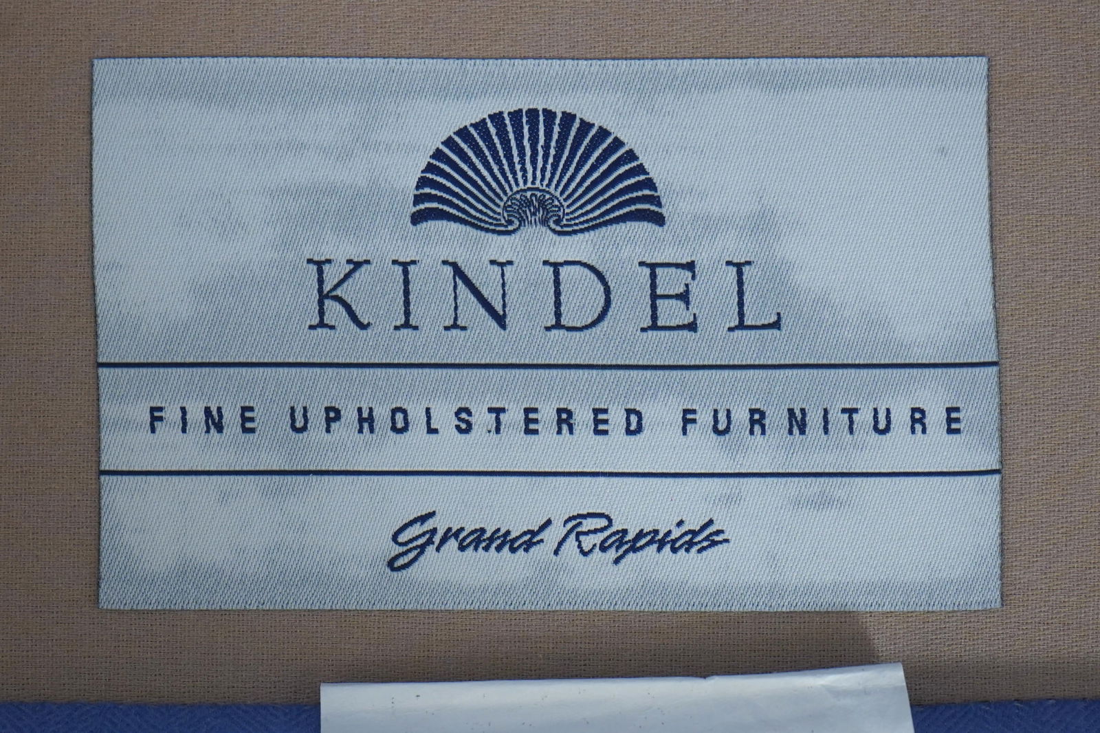 Kindel Blue Upholstered Boudoir Chair - 17