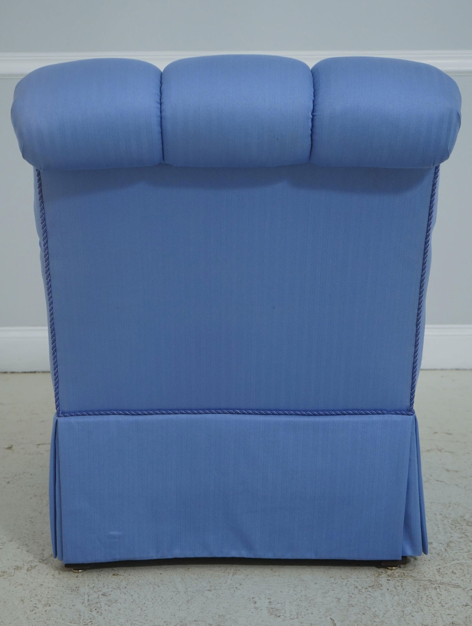 Kindel Blue Upholstered Boudoir Chair - 4