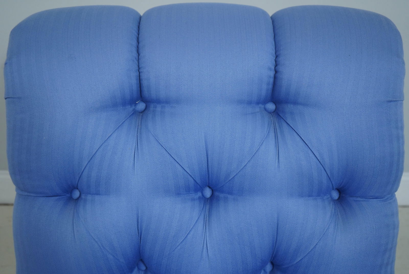 Kindel Blue Upholstered Boudoir Chair - 5