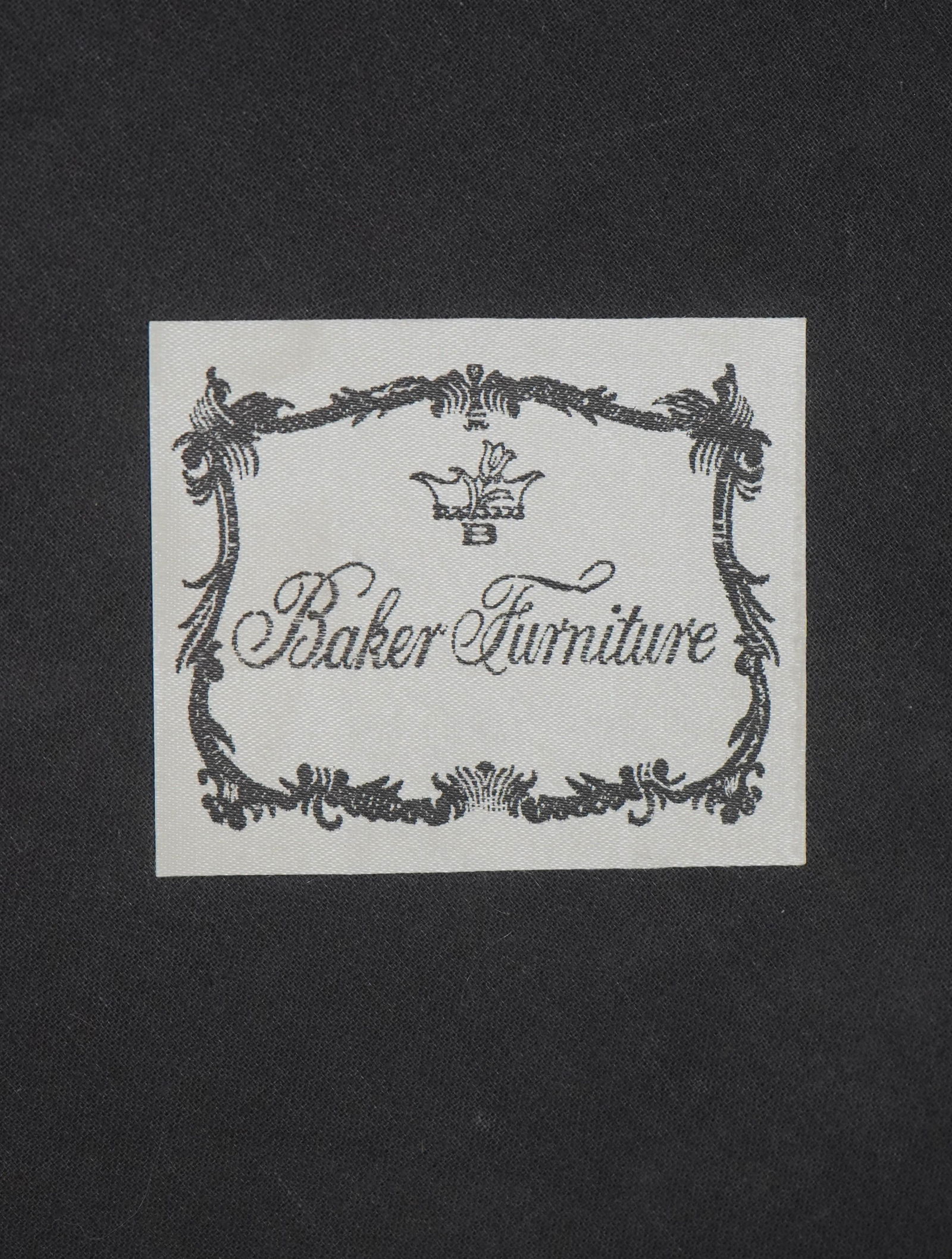 Baker Round Green Velvet Style Upholstered Ottoman - 11