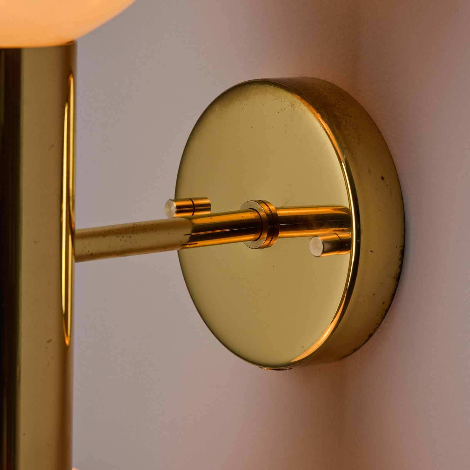 1970s Motoko Ishii Opaline Glass Double Sconce for Staff Leuchten - 12