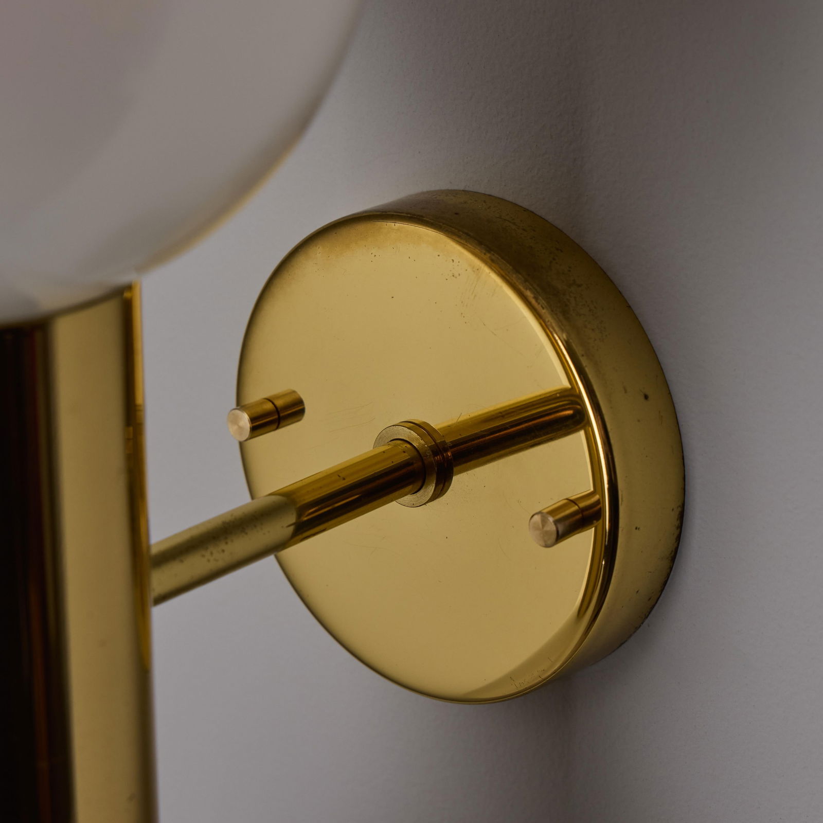 1970s Motoko Ishii Opaline Glass Double Sconce for Staff Leuchten - 7