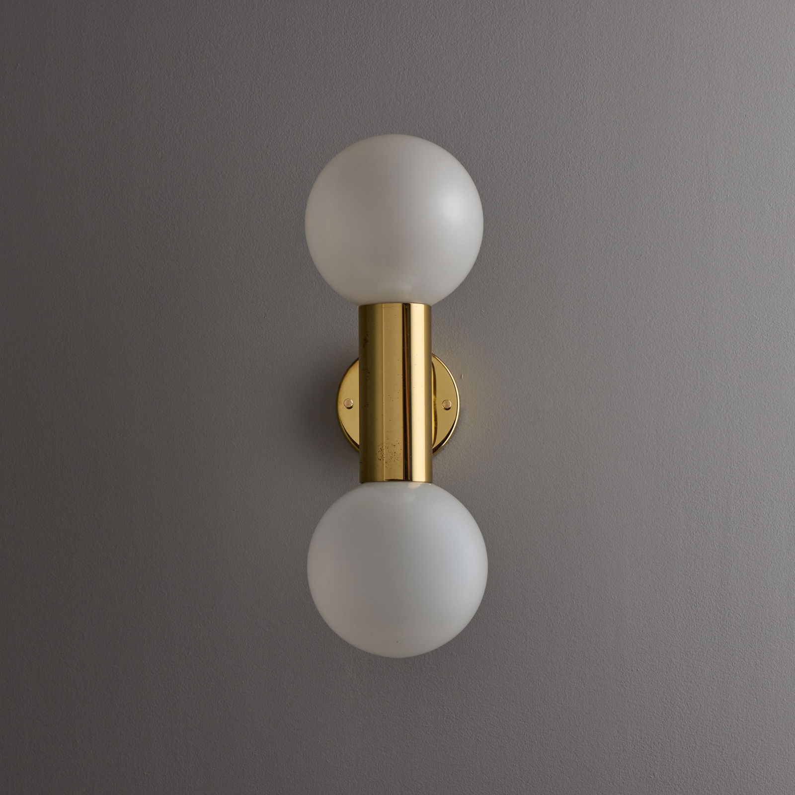 1970s Motoko Ishii Opaline Glass Double Sconce for Staff Leuchten - 8