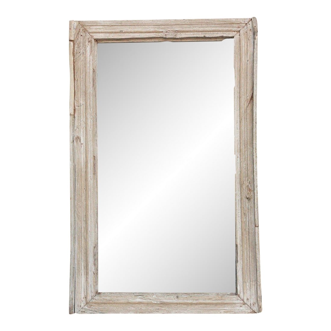 Robust Framed Architechural Salvage Teak Mirror (1 of 6)