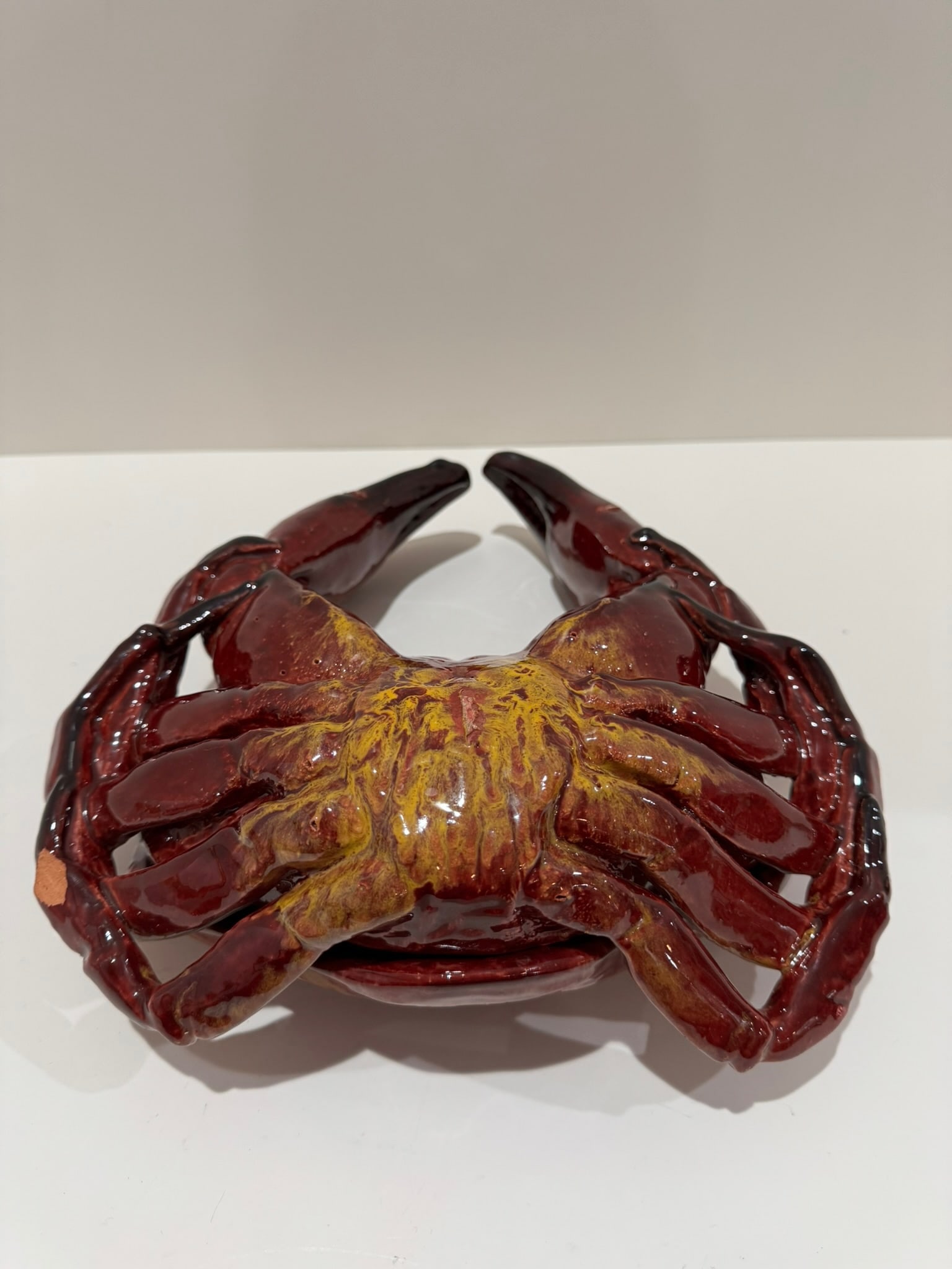 Vintage Majolica-Style Sea Creature Tureens – Crab and Lobster Ceramic Sculptures - Set of - 12