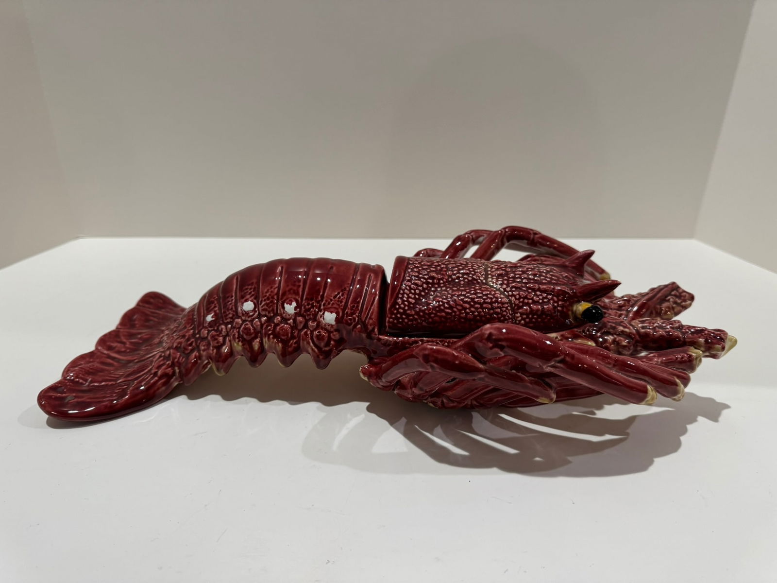 Vintage Majolica-Style Sea Creature Tureens – Crab and Lobster Ceramic Sculptures - Set of - 14