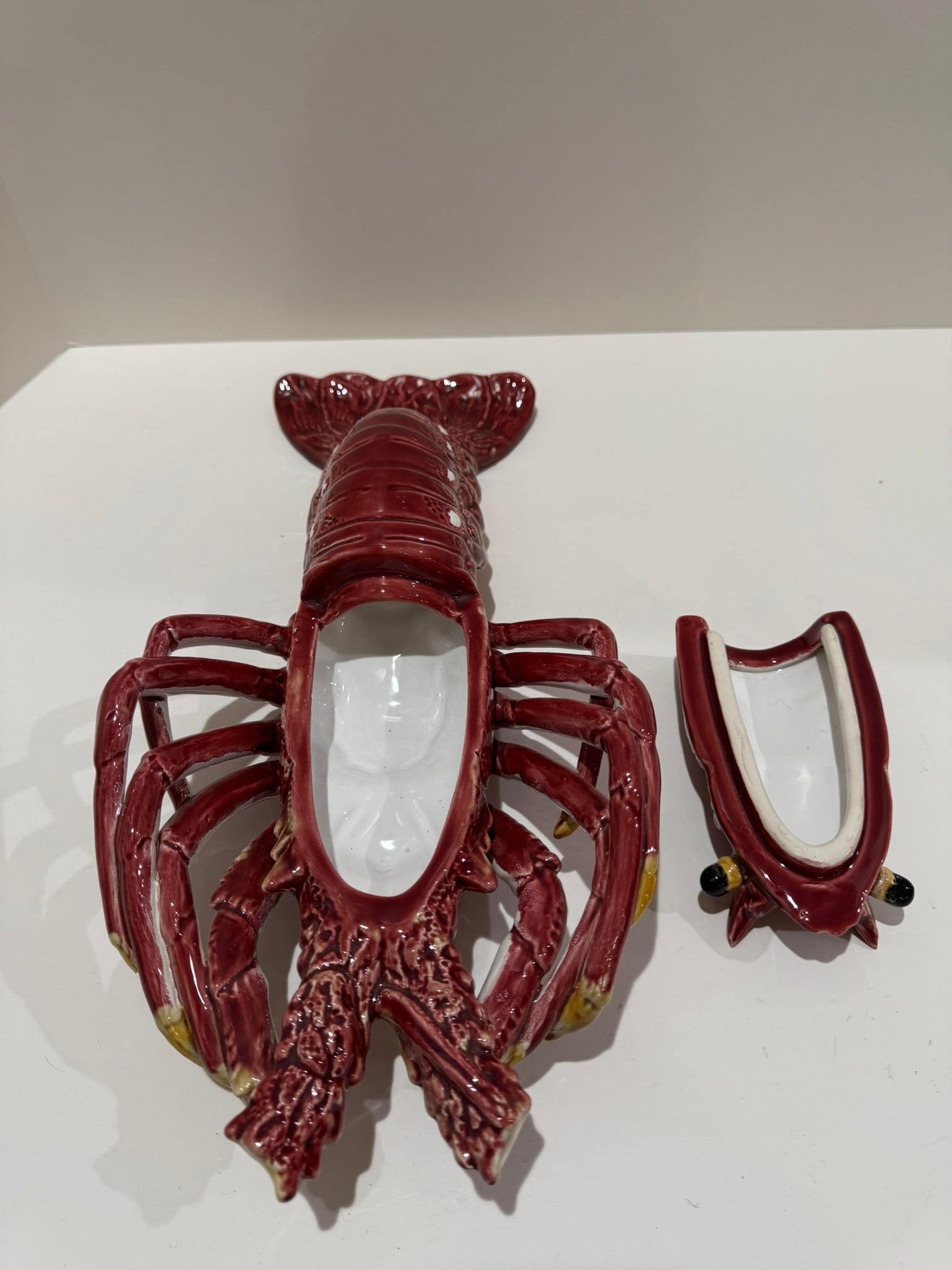 Vintage Majolica-Style Sea Creature Tureens – Crab and Lobster Ceramic Sculptures - Set of - 15