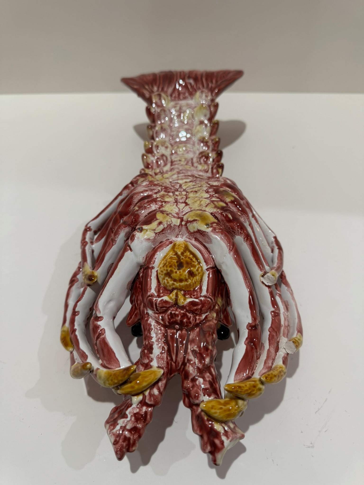 Vintage Majolica-Style Sea Creature Tureens – Crab and Lobster Ceramic Sculptures - Set of - 16