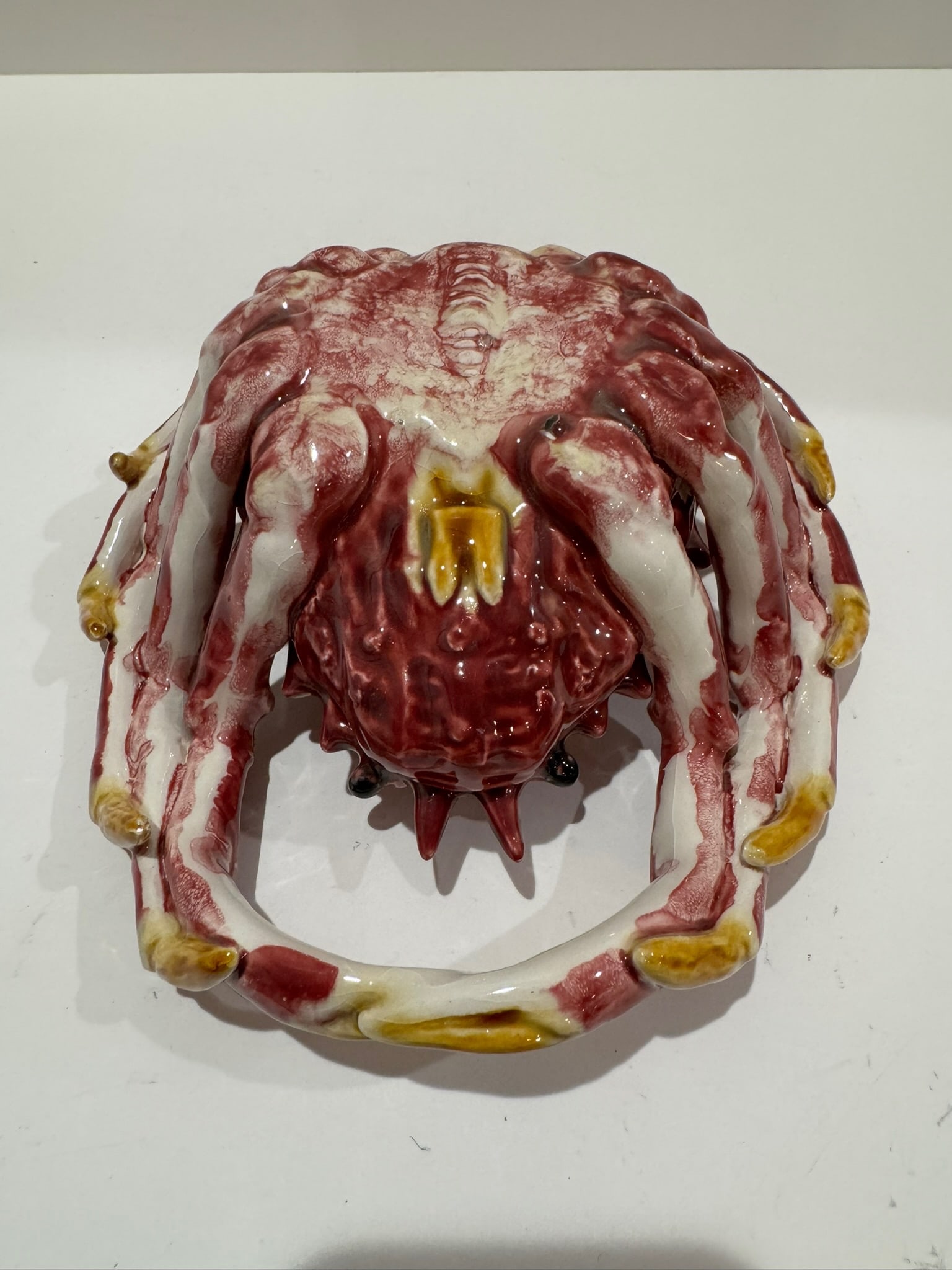 Vintage Majolica-Style Sea Creature Tureens – Crab and Lobster Ceramic Sculptures - Set of - 18