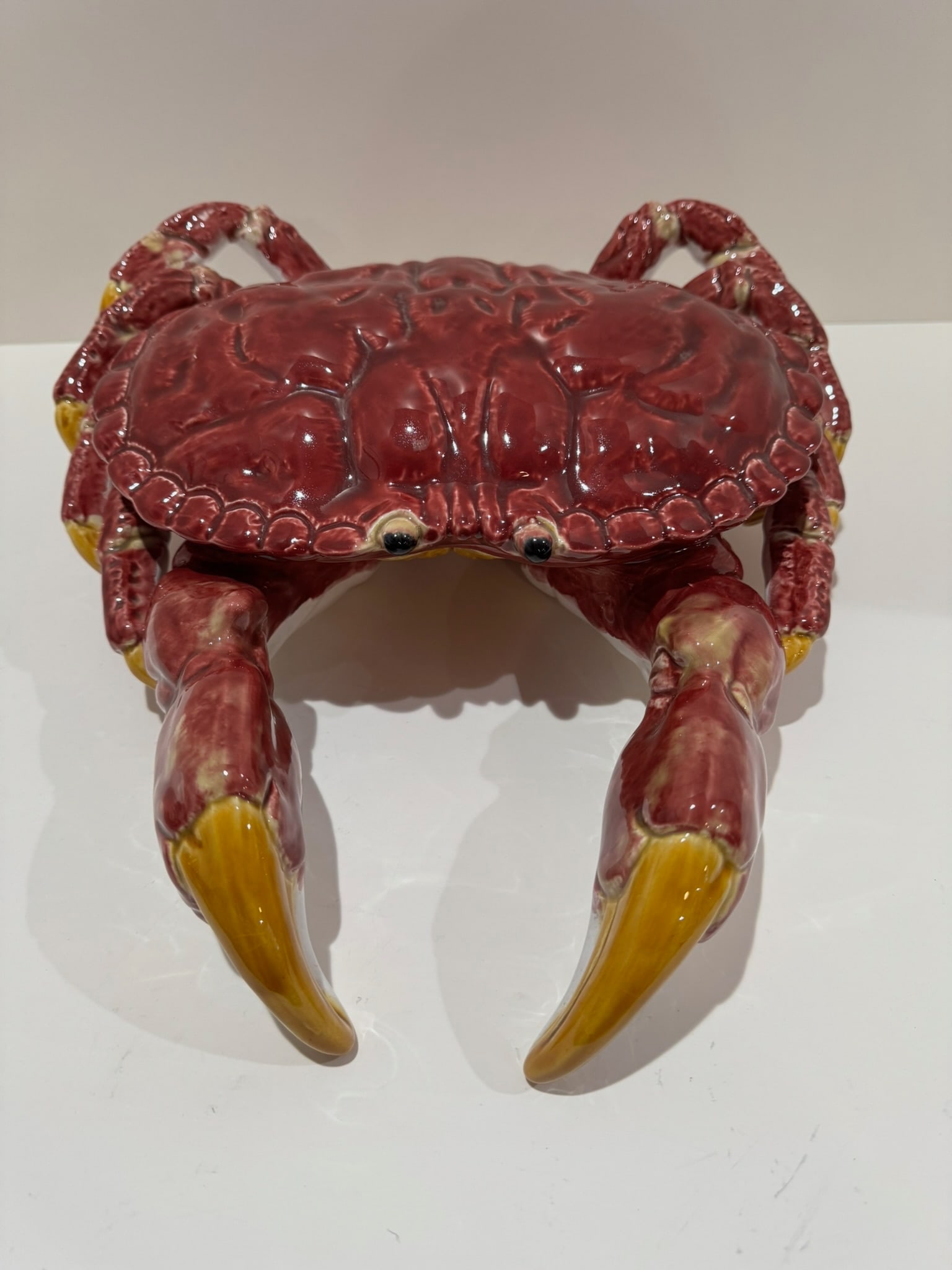 Vintage Majolica-Style Sea Creature Tureens – Crab and Lobster Ceramic Sculptures - Set of - 4