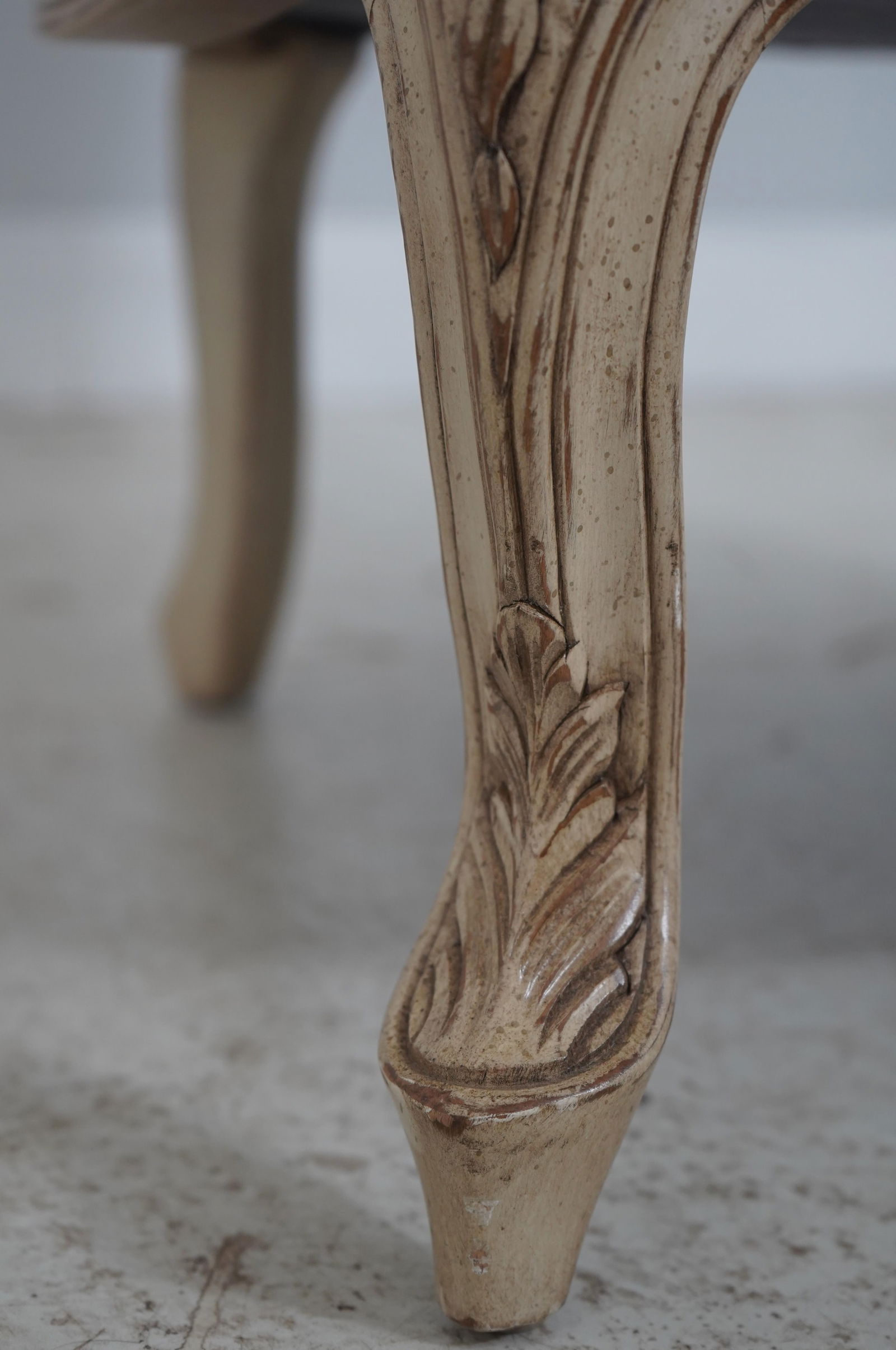 Pair Baker French Louis XV Damask Upholstered Bergere Chairs - 15