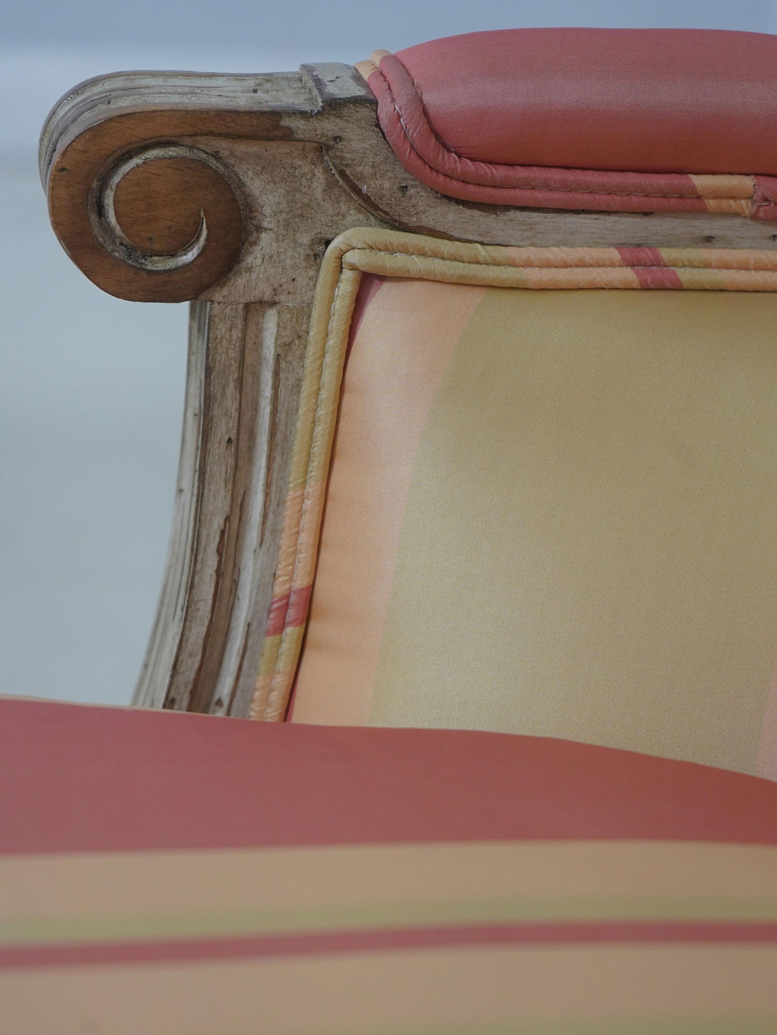 Pair Baker French Louis XVI Upholstered Bergere Chairs - 10