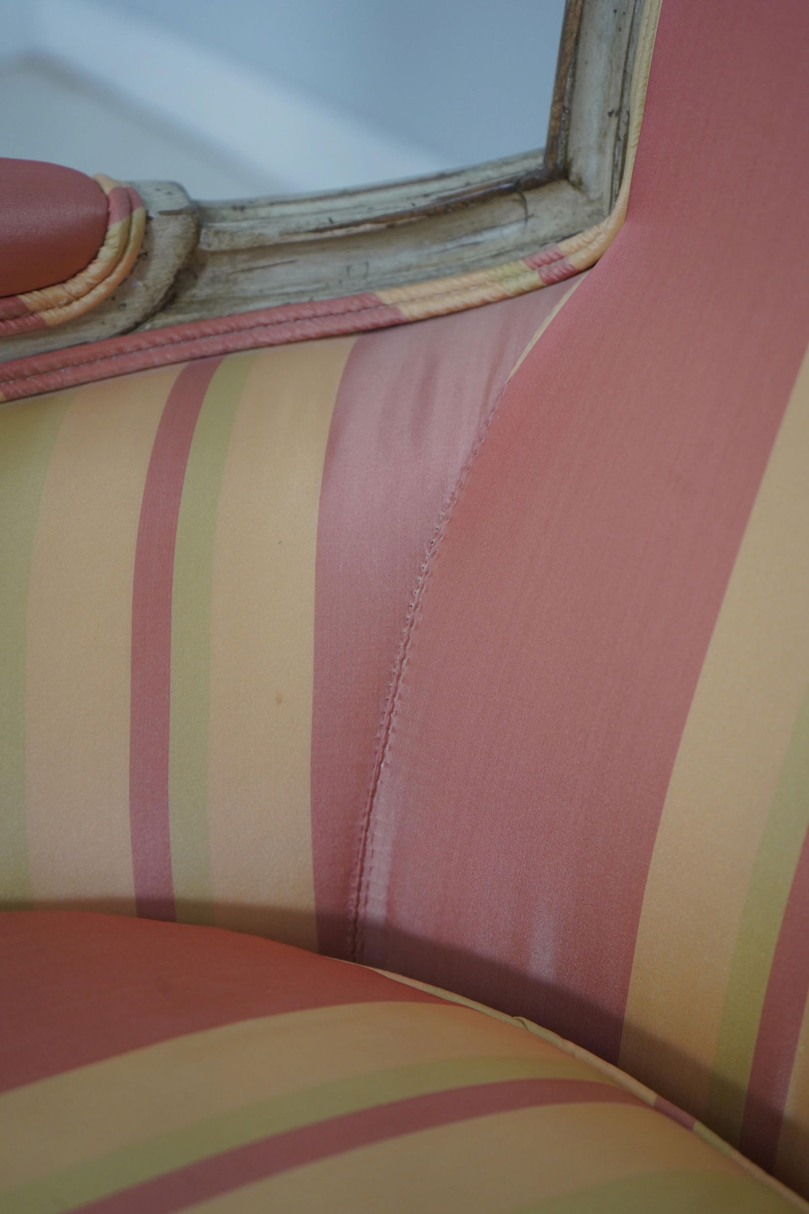 Pair Baker French Louis XVI Upholstered Bergere Chairs - 8