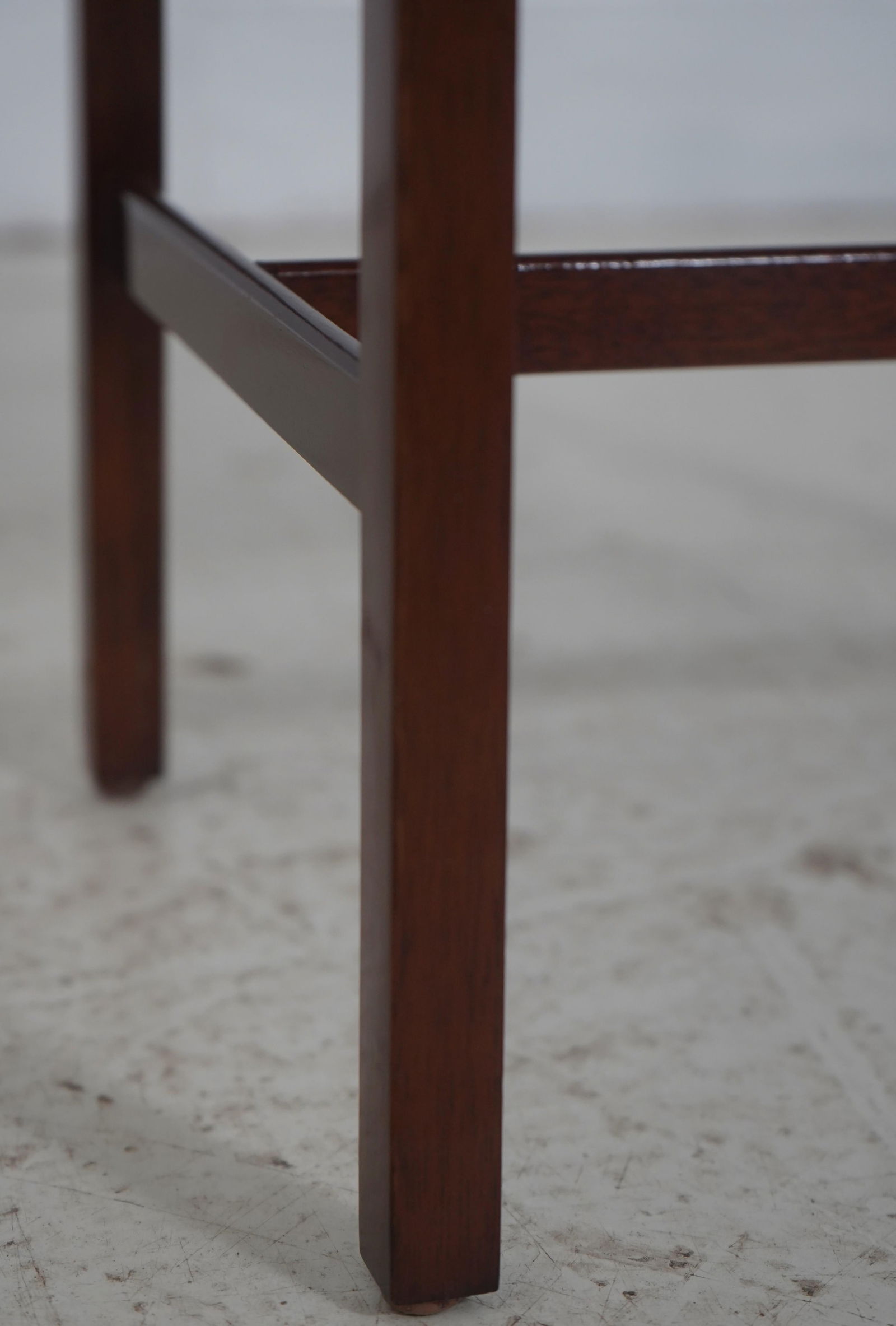 Baker Inlaid Mahogany Flip Top Box Stand - 12