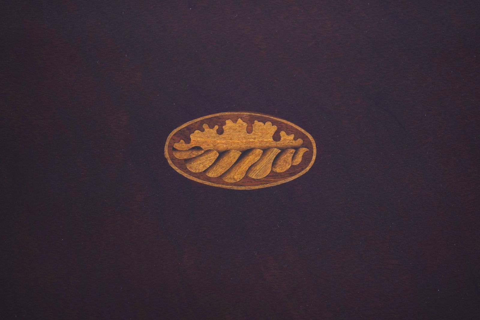 Baker Inlaid Mahogany Flip Top Box Stand - 13