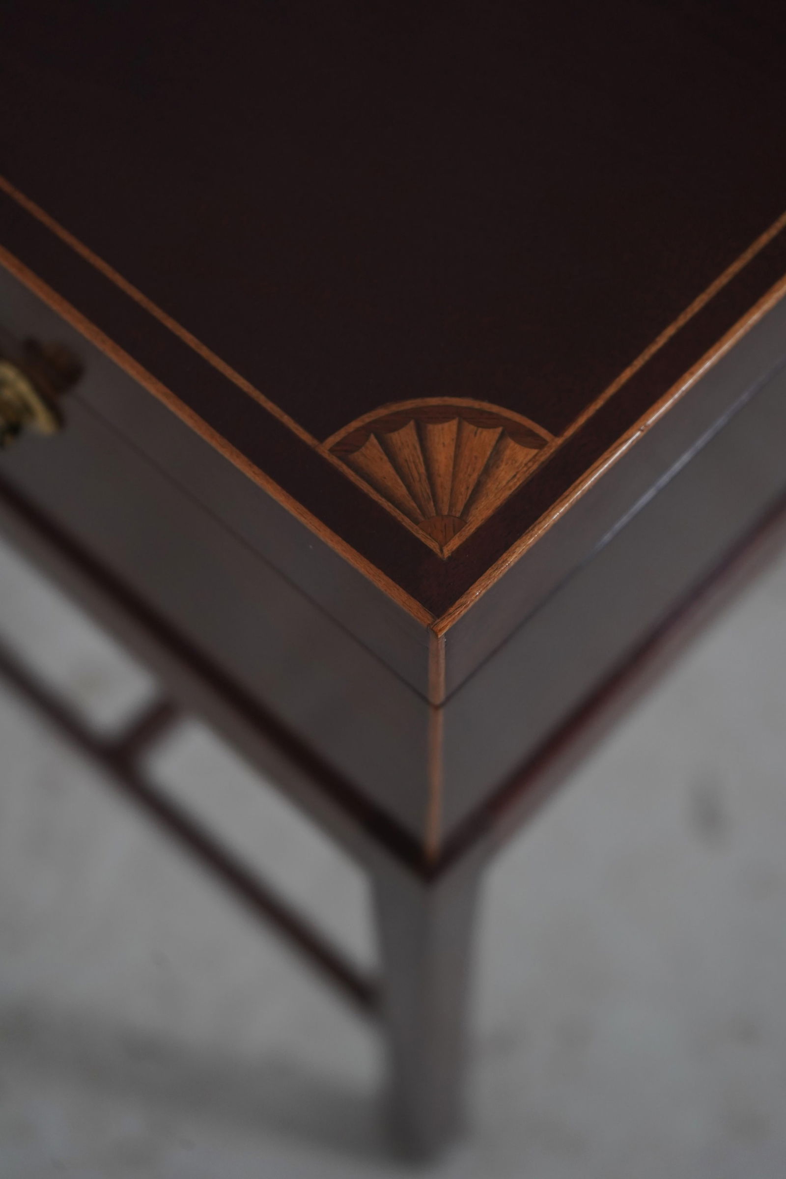 Baker Inlaid Mahogany Flip Top Box Stand - 7