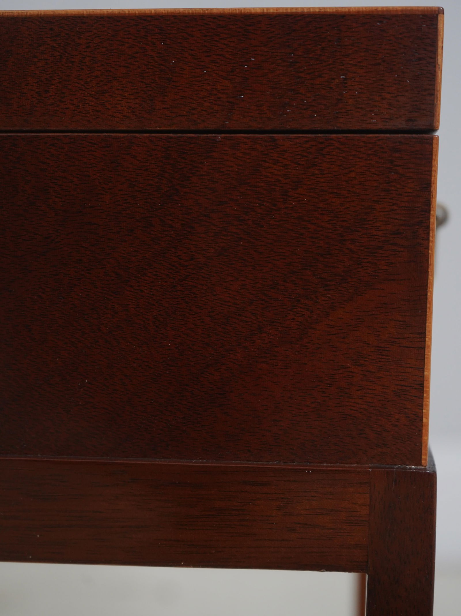 Baker Inlaid Mahogany Flip Top Box Stand - 8