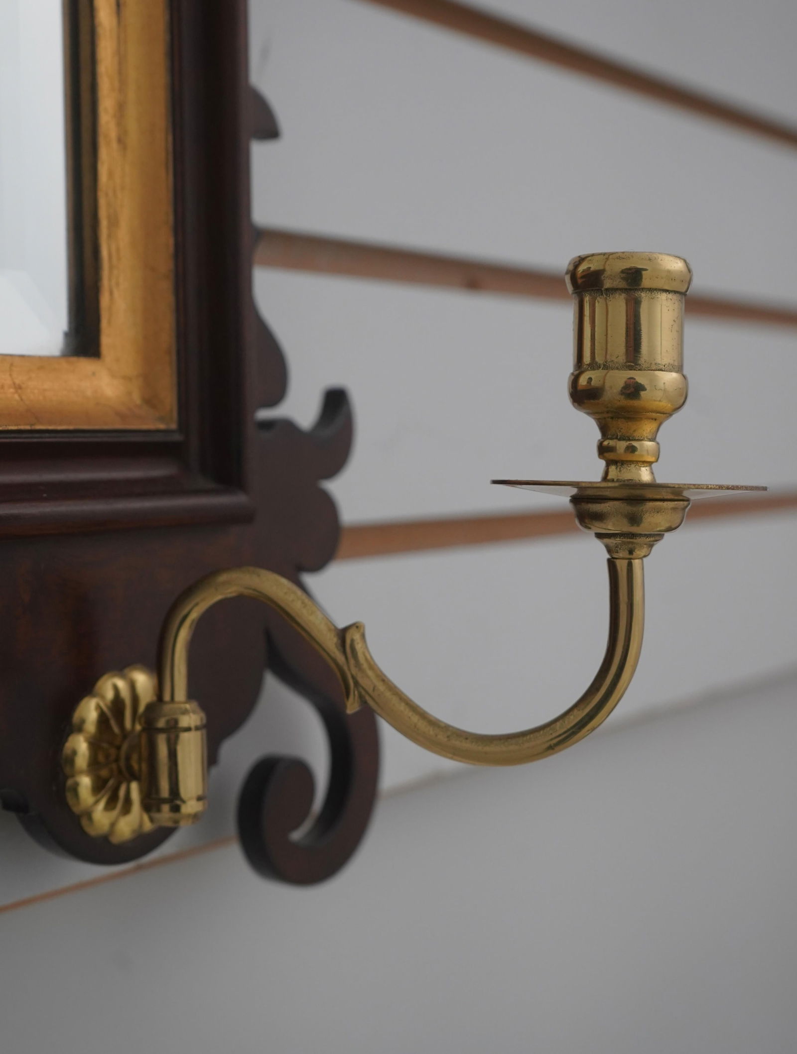 Southampton 18th C. Style Chippendale Mahogany Mirror - 4