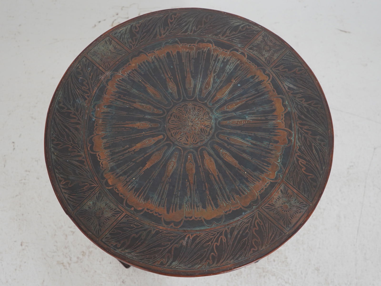 Maitland Smith Neoclassical Round Bronze Surface Table - 3