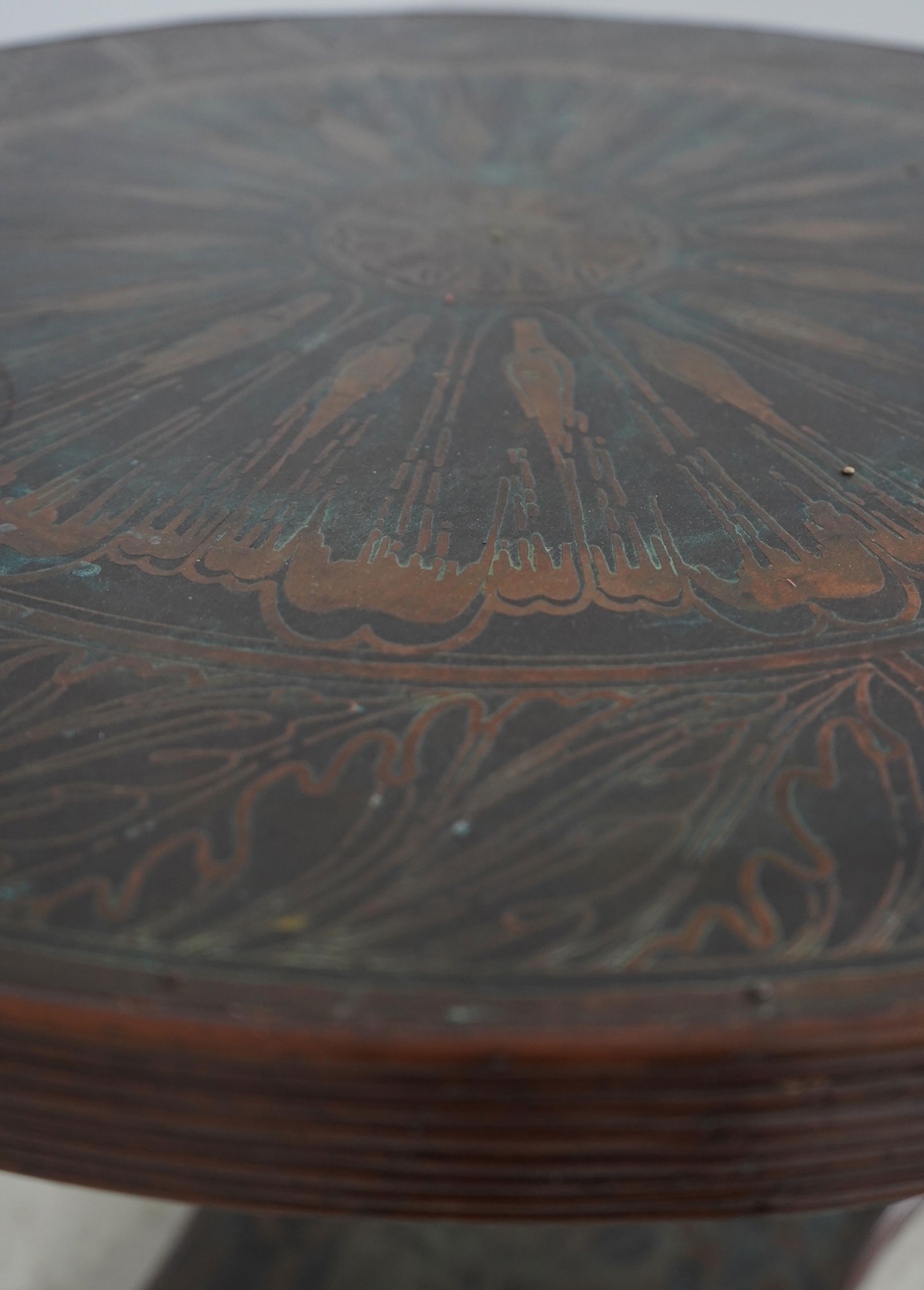 Maitland Smith Neoclassical Round Bronze Surface Table - 5