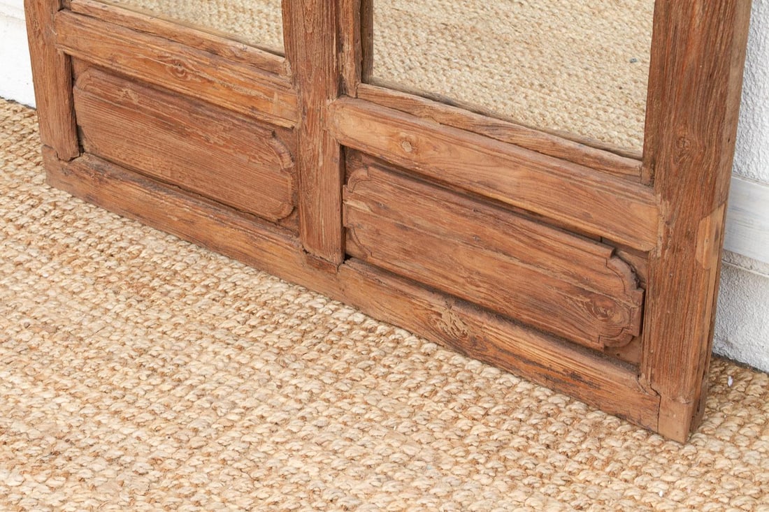 Early 1800's Double Arch Tall Haveli Mirror - 5