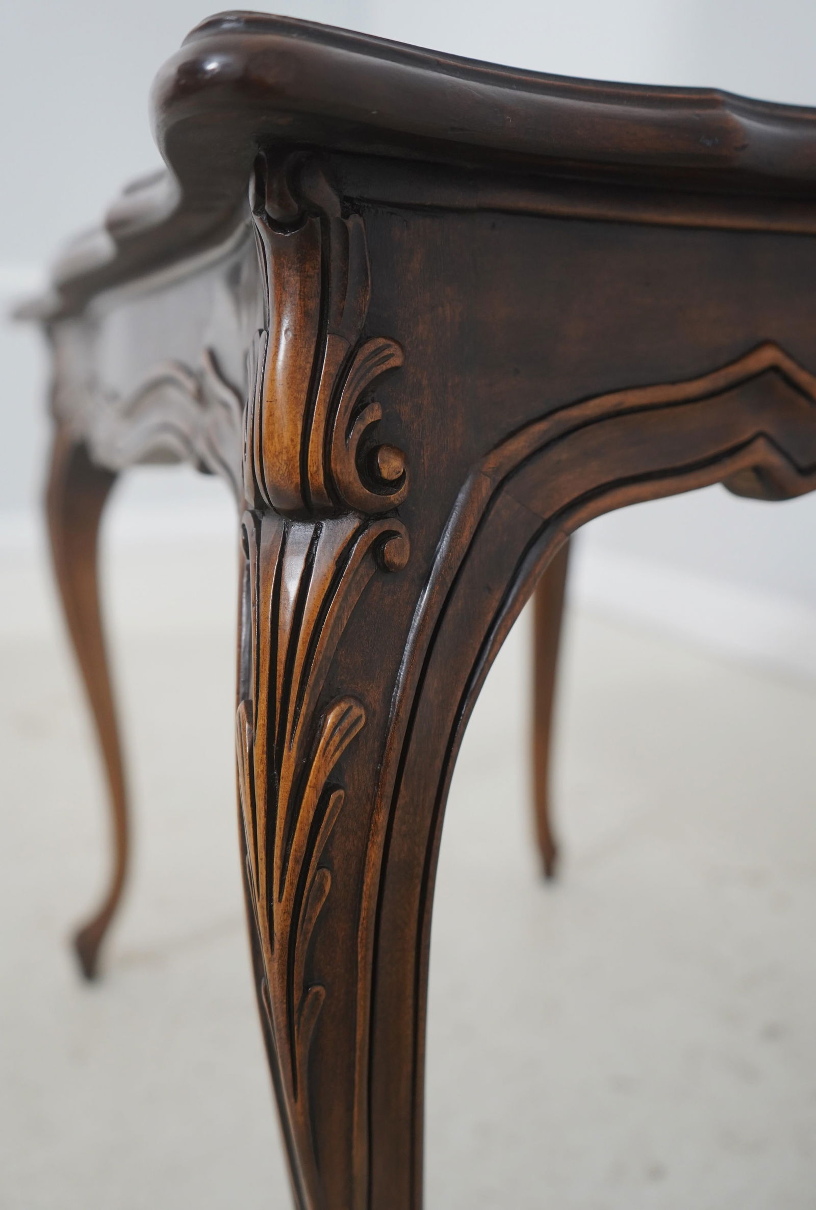 Pair Karges French Louis XV Walnut End Tables - 13