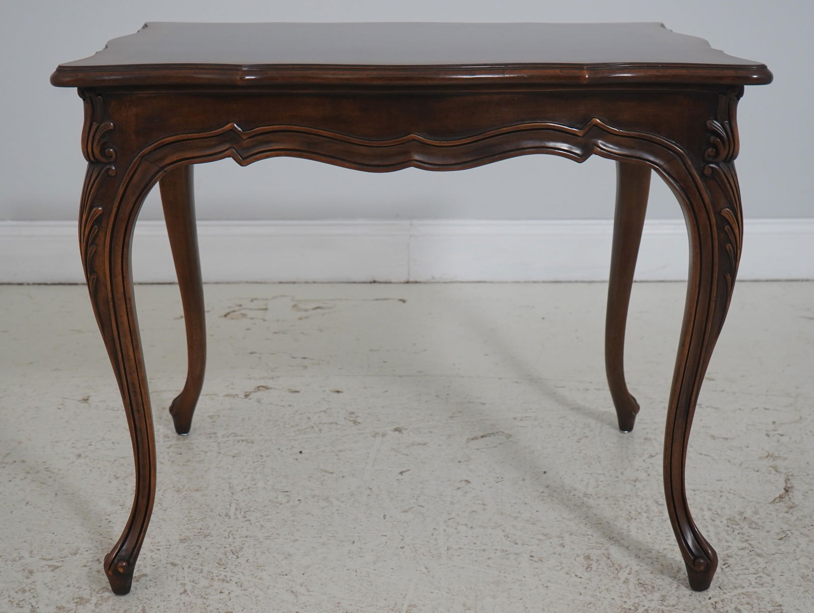 Pair Karges French Louis XV Walnut End Tables - 2