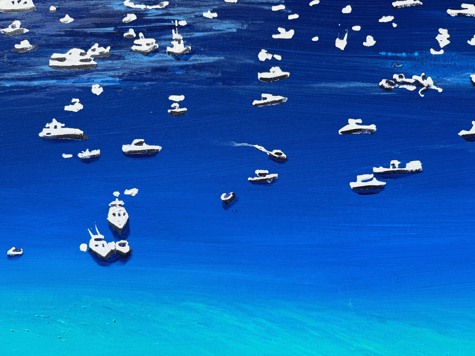 Florida Boat Day Acrylic on Canvas by Joe Davis - 10