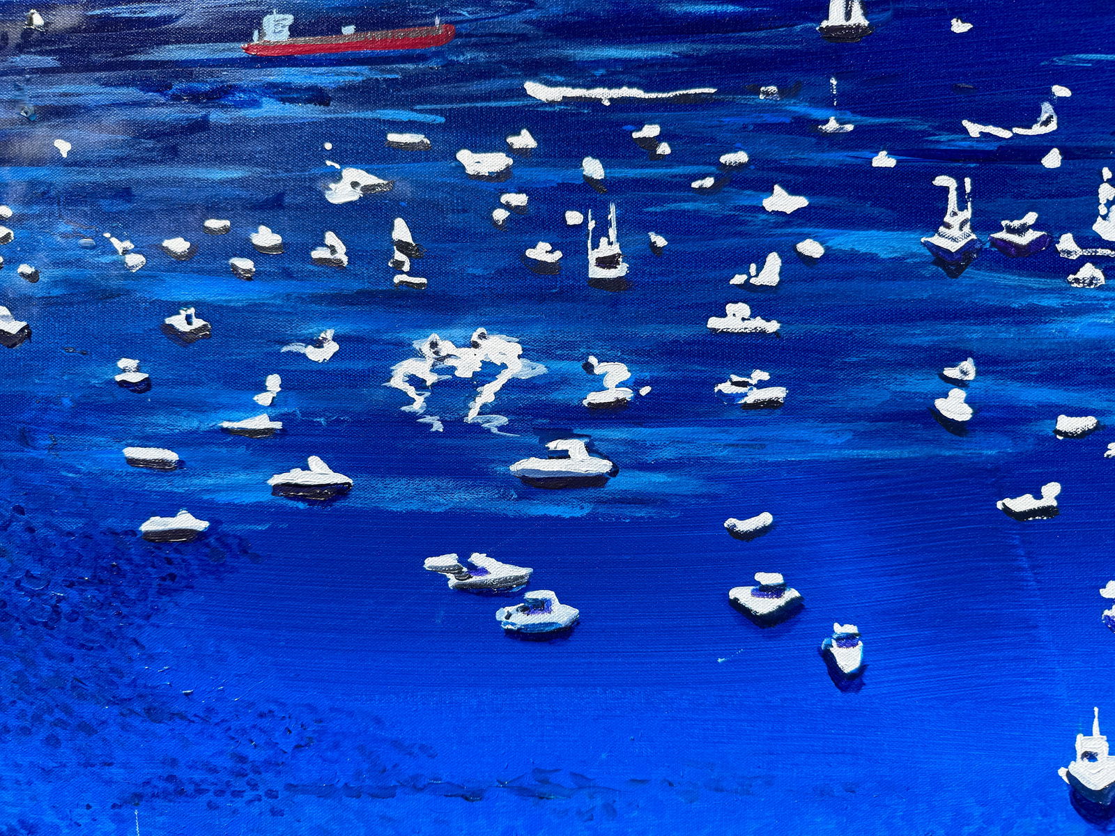 Florida Boat Day Acrylic on Canvas by Joe Davis - 11