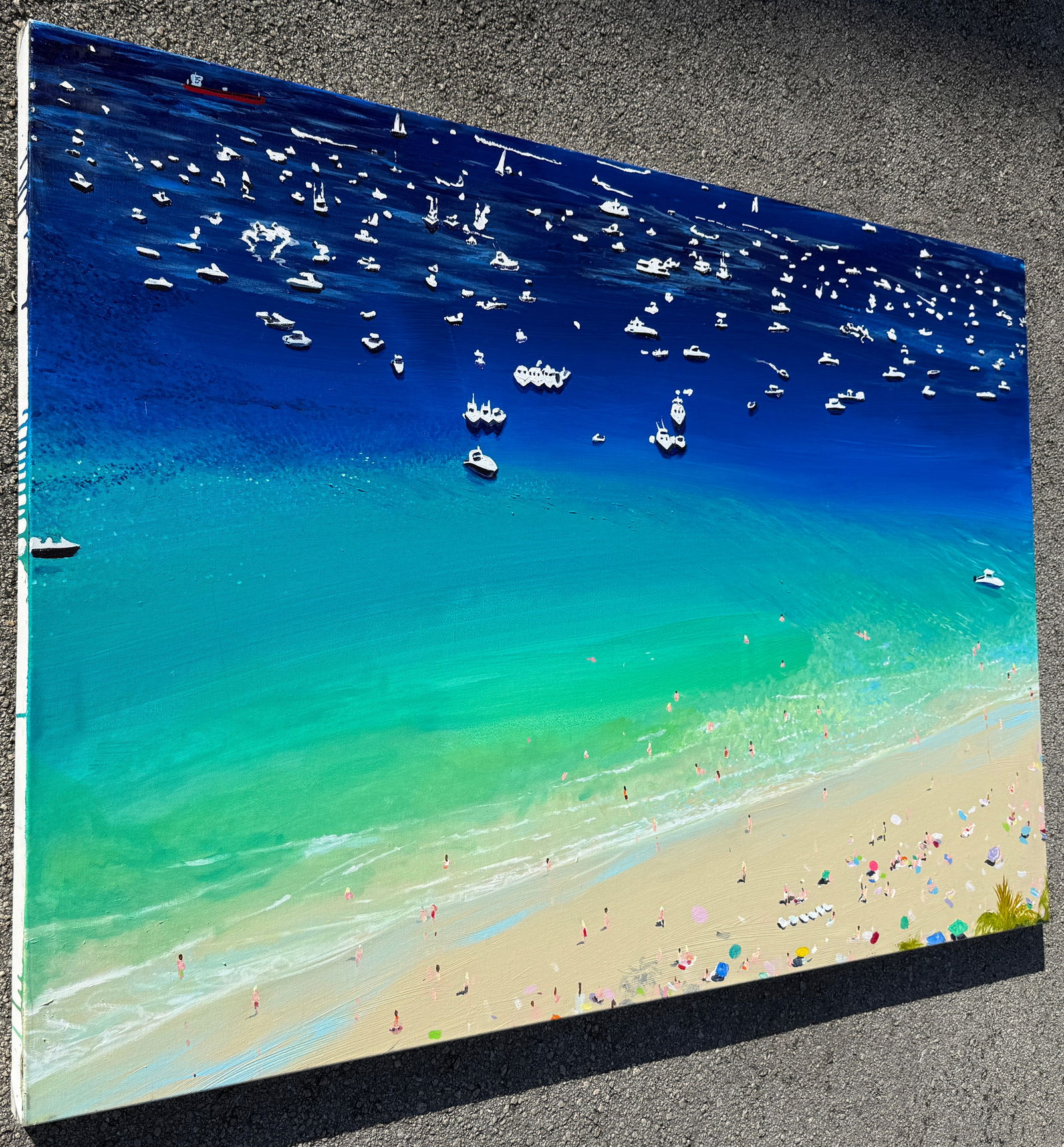 Florida Boat Day Acrylic on Canvas by Joe Davis - 2